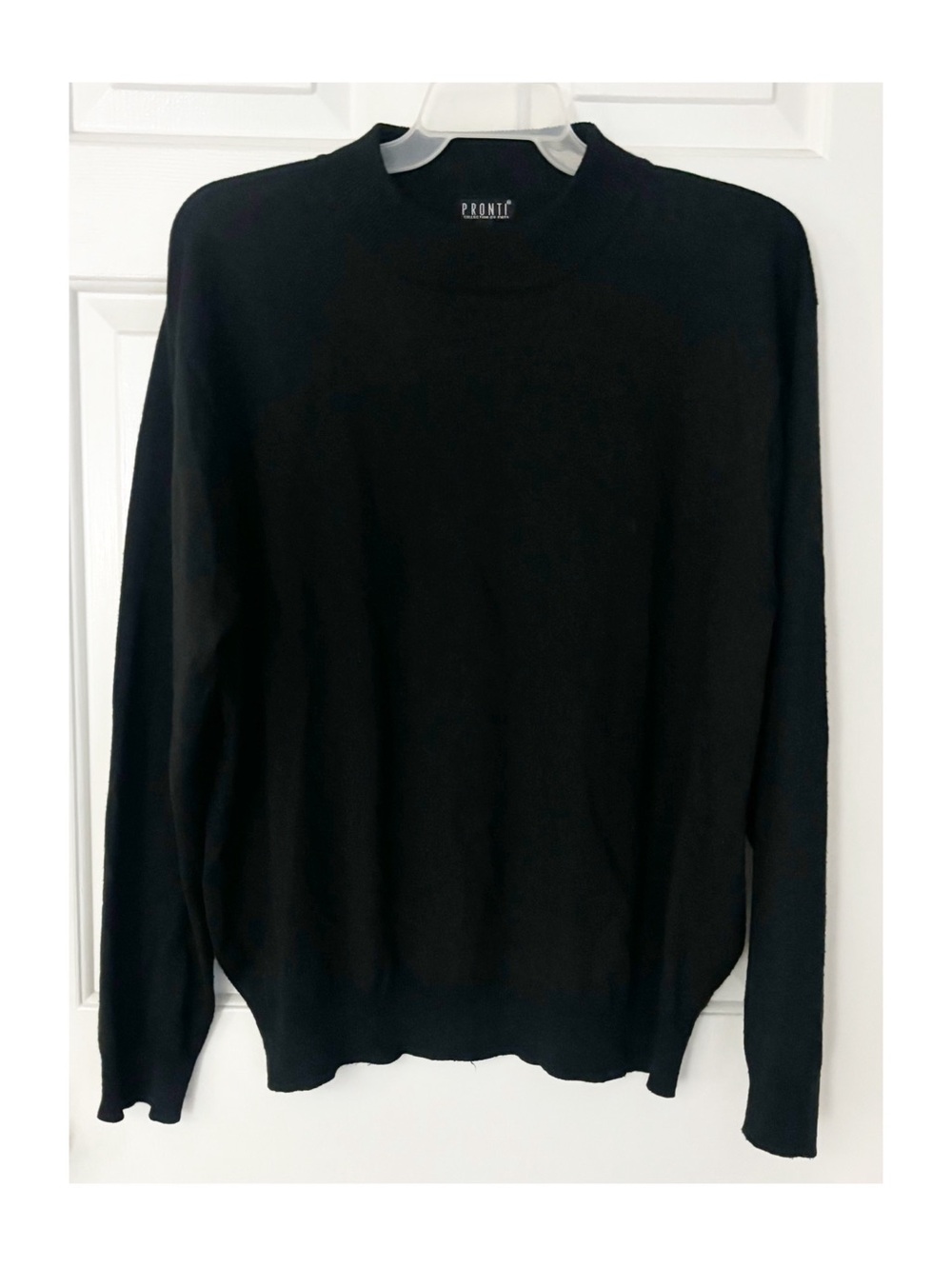 Pronti Collection by Phita Mens Black Sweater Size 4X